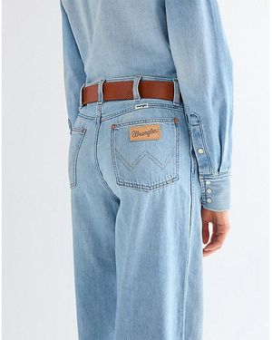 Wrangler Dana Leather Belt - Blue