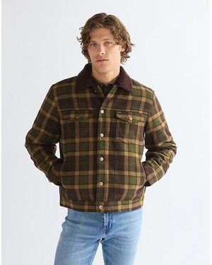Wrangler Regular Wool Trucker Jacket - Brown
