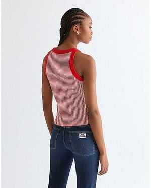 Wrangler Slim Ringer Tank - Red