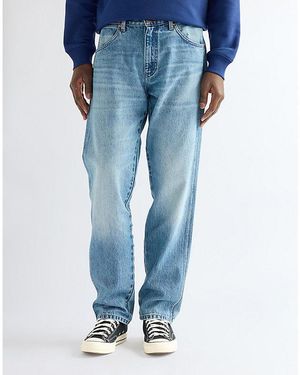 Wrangler Frontier Relaxed Straight Non Stretch Jean Size 28 X32 - Blue
