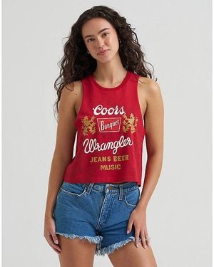 Wrangler X Coors Festival Tank Größe - Rot