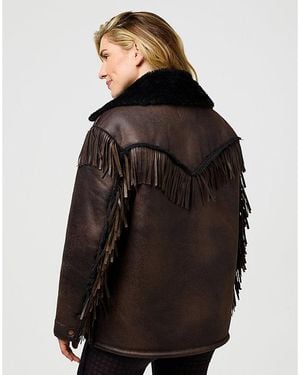 Wrangler Relaxed Fringe Wrange Jacket - Black