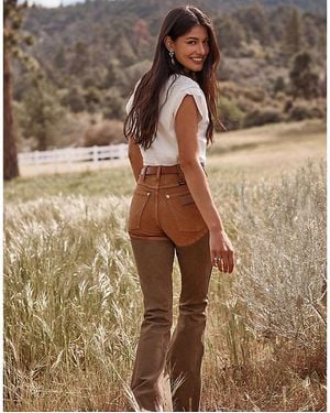 Wrangler Lainey Wilson X Chapped Flare Jean Größe 24 X32 - Natur