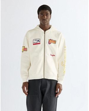 Wrangler Vintage Graphic Zip Hoodie - Natural