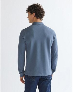 Wrangler Long Sleeve Regular Polo Shirt - Blue