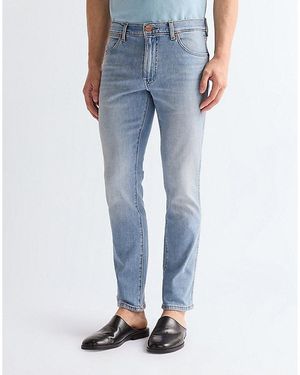 Wrangler Larston Slim Tapered Toughlite Low Stretch Jean Size 28 X32 - Blue