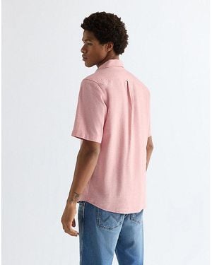 Wrangler Regular Lightweight One Pocket Shirt - Red