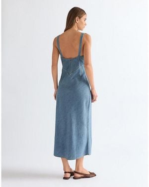 Wrangler Slim Bias Slip Lightweight Dress - Blue
