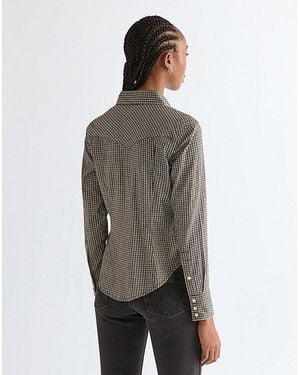 Wrangler Slim Western Shirt - Grey