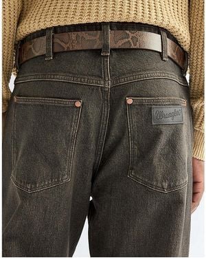Wrangler Snake Leather Belt - Black