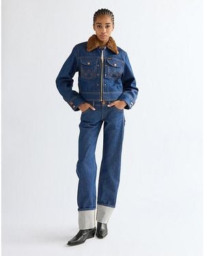 Wrangler Super Low Rise Cowboy Jean Size 25 X32 - Blue