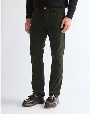 Wrangler Greensboro Corduroy Straight Trousers Size 30 X30 - Black