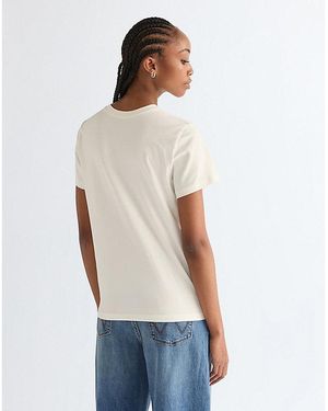 Wrangler Slim Sign Off Tee - White