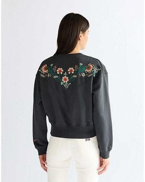 Wrangler Relaxed Embroidered Sweat - Black