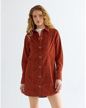 Wrangler Slim Corduroy Dress - Red