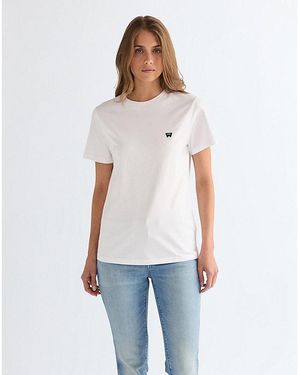 Wrangler Slim Sign Off Tee - White