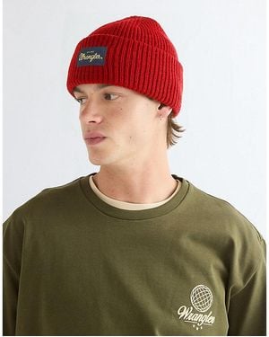 Wrangler Ribbed Wool Beanie Größe - Grün