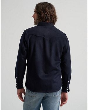 Wrangler Bell Regular Wool Western Shirt - Black