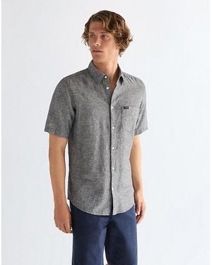 Wrangler Regular Lightweight One Pocket Shirt - Grey