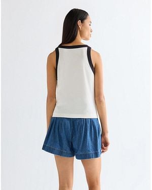 Wrangler Slim Ringer Tank - Blue