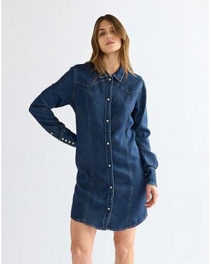 Wrangler Slim Denim Dress - Blue