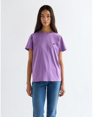 Wrangler Slim Sign Off Tee - Purple