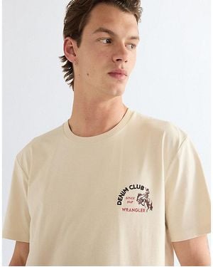 Wrangler Regular Small Graphic Tee - Natural