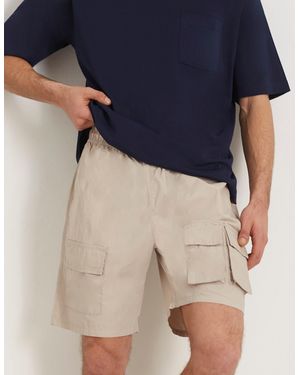 Yamamay Bermuda cargo con elestico in vita e cordino regolabile in cotone Easy Living - Blu
