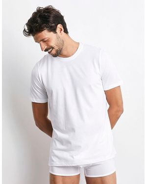 Yamamay T-shirt girocollo uomo tinta unita Superior Cotton - Nero