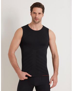Yamamay Canotta Termica Sportiva unisex con Sensil® Breeze - Nero