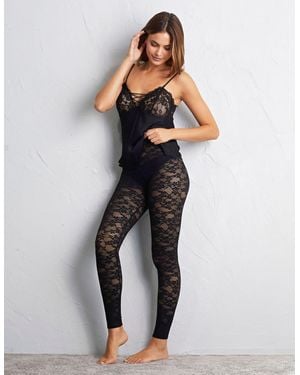 Yamamay Leggings - Stretch Lace - Nero