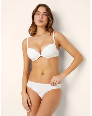 Yamamay Slip brasiliana in TM Modal e Seta - Neutro
