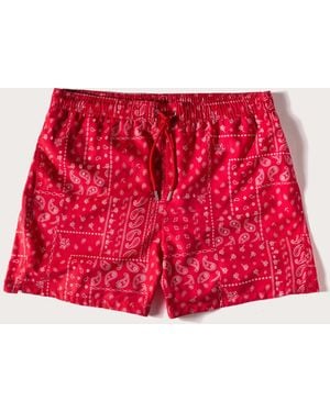 Yamamay Costume boxer da uomo effetto cashmere Marina - Rosso