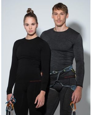 Yamamay Maglia Termica Sportiva unisex con Dryarn per temperature fredde - Nero