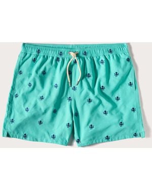 Yamamay Costume boxer da uomo con polipi Coral Reef - Blu