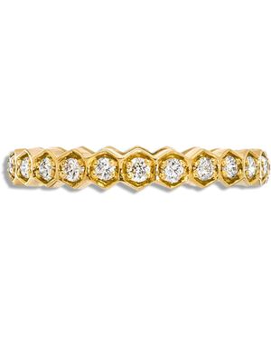 Sethi Couture Regency Diamond Yellow Gold Band - White