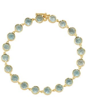 Irene Neuwirth Rose Cut Aquamarine Petite Classic Link Yellow Gold Bracelet - Metallic
