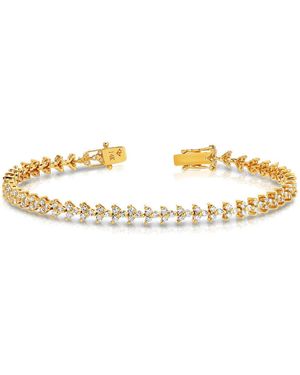 Carbon & Hyde Mini Poppy Diamond Yellow Gold Bracelet - Metallic
