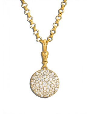 Carbon & Hyde Valyria Pocket Watch Belcher Yellow Gold Necklace - Metallic