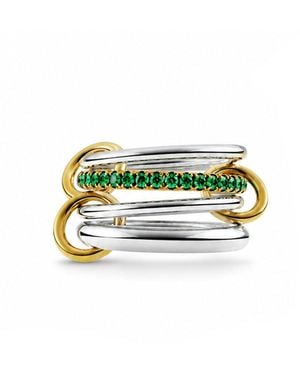 Spinelli Kilcollin Nimbus Sg Emerald Sterling Silver & Yellow Gold Ring - Green