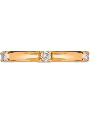 Sethi Couture Luna One Stone Diamond Rose Gold Band - White