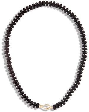 Kate Collins Black Onyx Rondelle Beaded Necklace