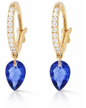 Raphaele Canot Set Free Mini Sapphire Yellow Gold Earrings - Blue