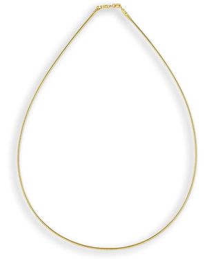 Kate Collins Thin Yellow Gold Omega Chain - White