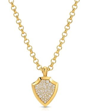Carbon & Hyde Diamond Valor Yellow Gold Necklace - Metallic