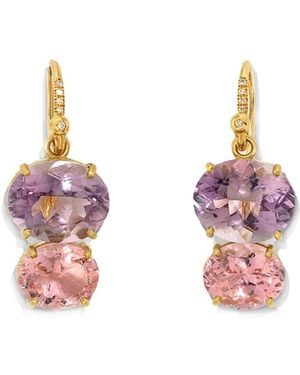 Irene Neuwirth Gemmy Gem Rose Of France & Pink Tourmaline Earrings