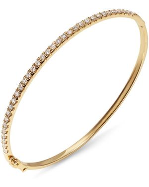 Carbon & Hyde Classic Diamond Yellow Gold Bangle - Multicolor