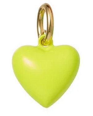 Roxanne Assoulin The Chartreuse Mini Puffy Heart Charm - Yellow