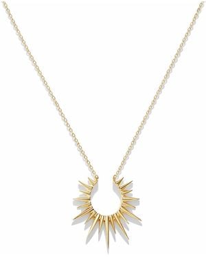 Celine Daoust Small Sun Yellow Gold Necklace - Metallic
