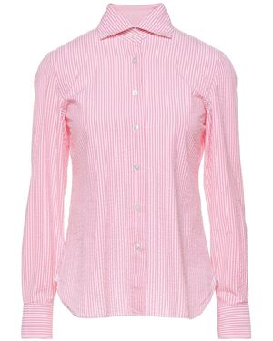 Finamore 1925 Coral Shirt Cotton - Pink